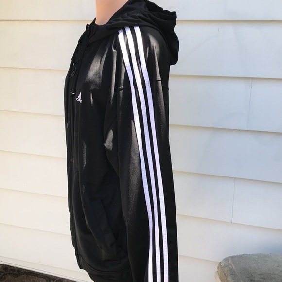 Adidas men’s black athletic hoodie SZ Large - Picture 3 of 7